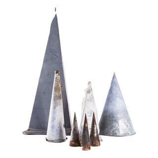 French Galvanised Artist Forms, 1950s, Set of 7 For Sale