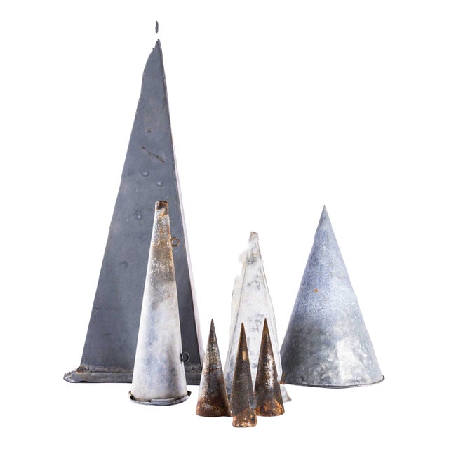 French Galvanised Artist Forms, 1950s, Set of 7 For Sale