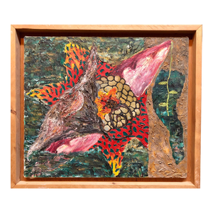 Homare Ikeda, Abstract Vibrant Oil Painting Japanese American Artist Denver Colorado