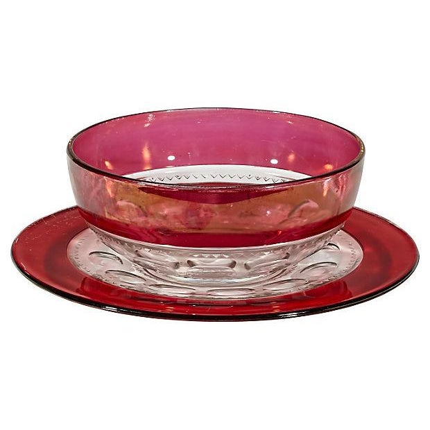 King's Crown Salad Bowl & Plate - A Pair For Sale In Boston - Image 6 of 6