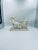 Alabaster Figurine, Sculpture by Italian Artist A. Santini This collectible figurine, made of ecru alabaster, is a Roman...