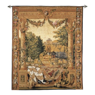 Chateau De Versailles Silkscreen Tapestry - 85 X 65 Cm (2'10" X 2'2") - Requires Rod Size 2 For Sale
