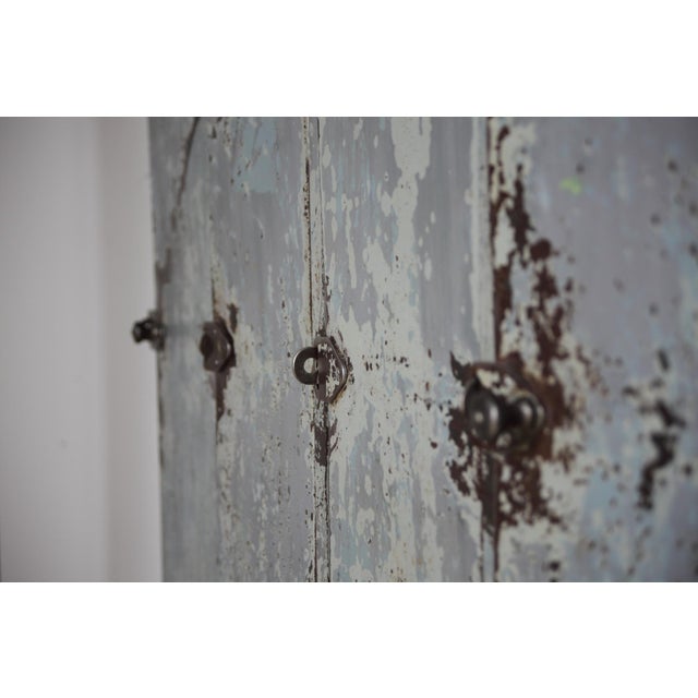 Industrial Four-Door Locker Cabinet, Czechoslovakia, 1960s For Sale - Image 16 of 18