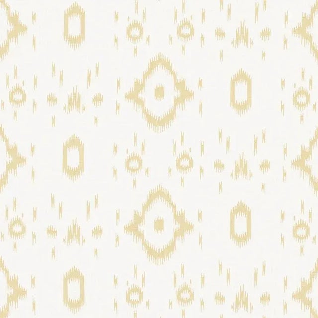 Sample - Schumacher X Veere Grenney Tabitha Fabric in Straw For Sale