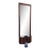 Danish Modern Rosewood Mirror With Blown Glass Bud Vase by Jacob Hermann for Randers Mobelfabrik For Sale