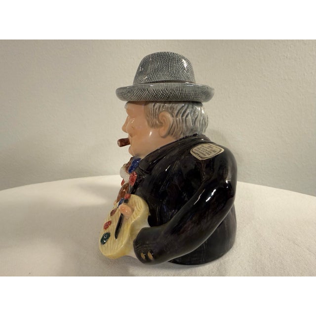 1990s Fitz and Floyd Winston Churchill Character Teapot For Sale In Mobile - Image 6 of 12