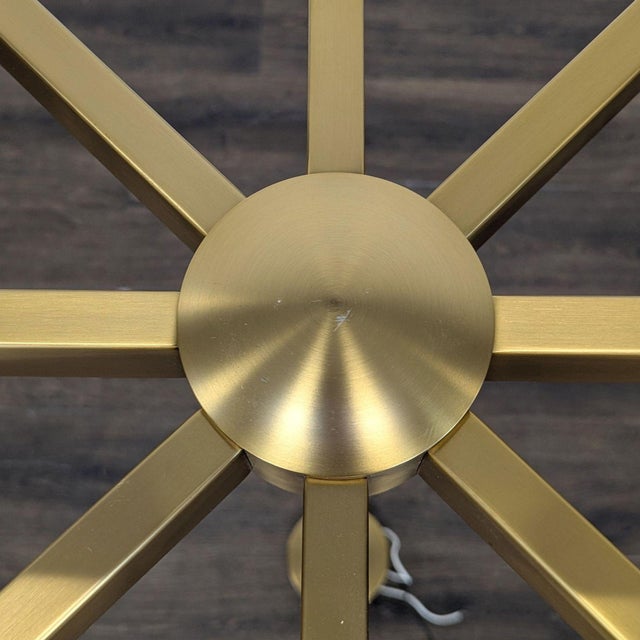 Contemporary Kuzco Lighting Claire Modern 8-Light Chandelier in Brushed Brass Finish For Sale In San Francisco - Image 6 of 8