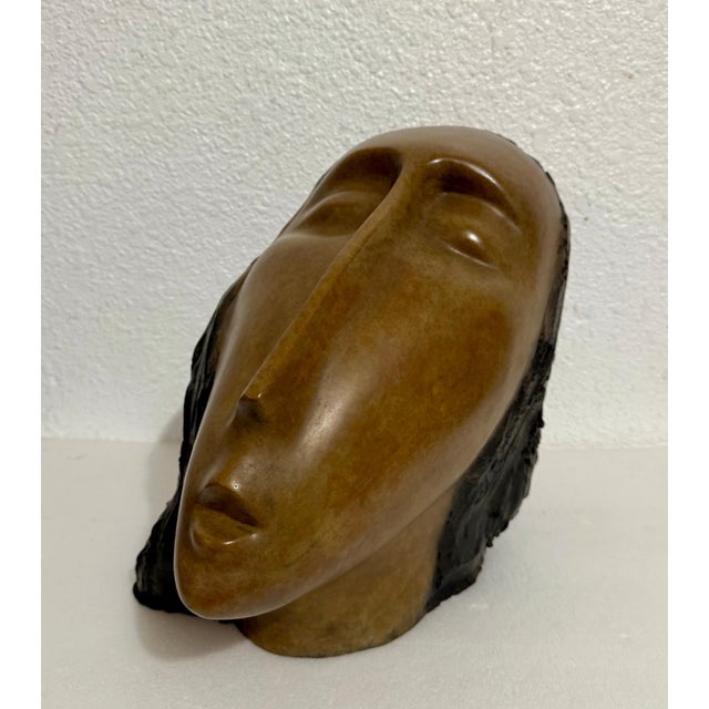 Ruth Bloch (b. 1951) Head of a woman (After Modigliani) Bronze with patina Edition: 3/9 Hand etched signature and edition...