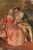 Tudors in Love, A 1920's oil on canvas narrative painting of one of the courtships of Henry VIII, possibly Anne Boleyn....