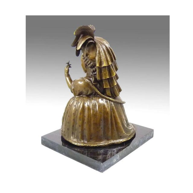Marie Antoinette Sculpture, 20th Century, Bronze For Sale - Image 5 of 8