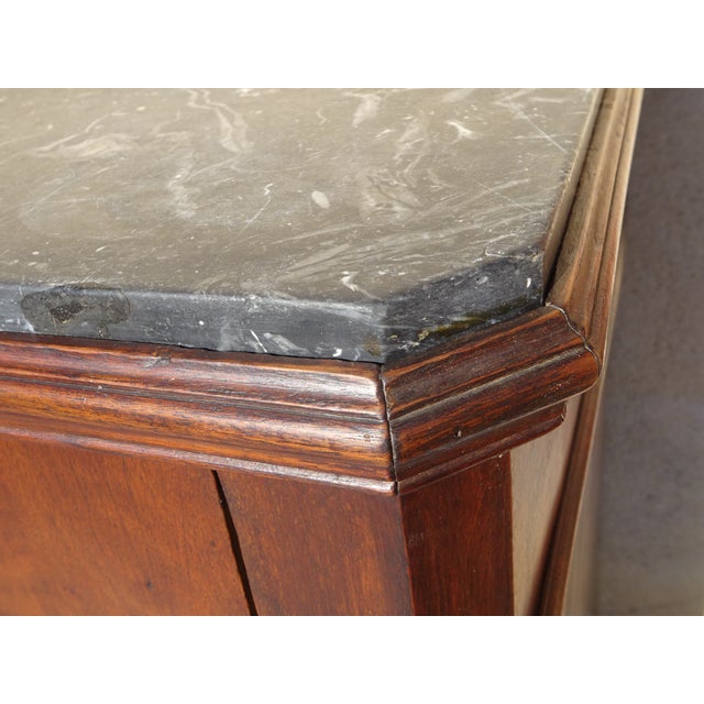 Louis Philippe Chest of Drawers in Walnut and Burl Walnut from Befos For Sale - Image 6 of 18