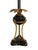 Frederick Cooper 1980s Hollywood Regency Frederick Cooper Faux Portoro Marble & Brass Palm Buffet Lamps - a Pair For Sale - Image 4 of 13