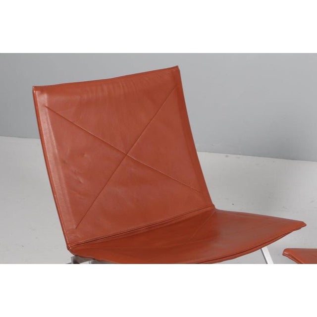 PK22 Lounge Chairs by Poul Kjærholm for Fritz Hansen, 1983, Set of 2 For Sale - Image 3 of 10