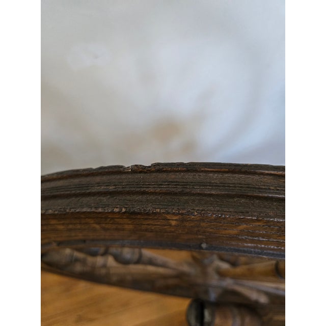 Antique Saxony Style Spinning Wheel For Sale In Los Angeles - Image 6 of 8