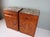 1930s French Art Deco Oak Bedside Cabinets with Inset Marble Tops, 1930s, Set of 2 For Sale - Image 5 of 12
