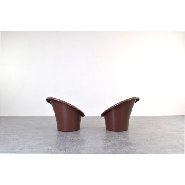1970s Skopa Lounge Chairs by Ole Gjerløv-Knudsen and Torben Lind for Ikea, 1970s, Set of 2 For Sale - Image 5 of 17