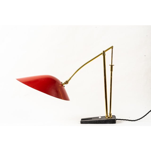 Black Adjustable Table Lamp by Rupert Nikoll, Vienna, 1950s For Sale - Image 8 of 18