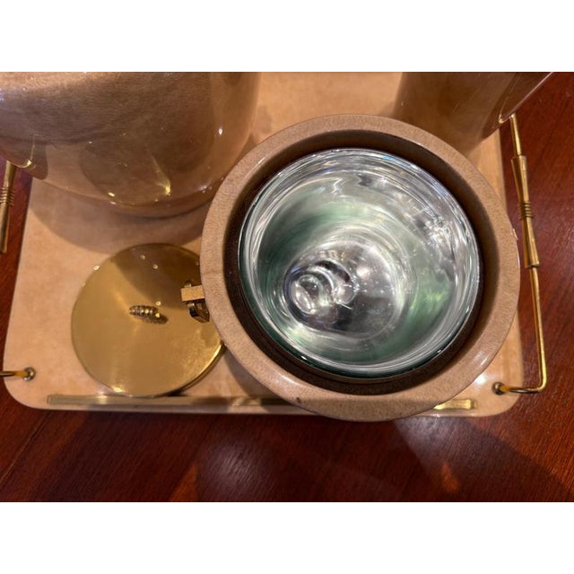 Gold Barware from Aldo Tura, 1960s, Set of 4 For Sale - Image 8 of 16