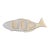 Vintage MCM Fitz & Floyd 1975 Hand Painted Large Fish Platter For Sale