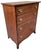 Featured is an antique Federal Style Hepplewhite Inlaid Mahogany Chest of Drawers. Elevate your space with this stunning...