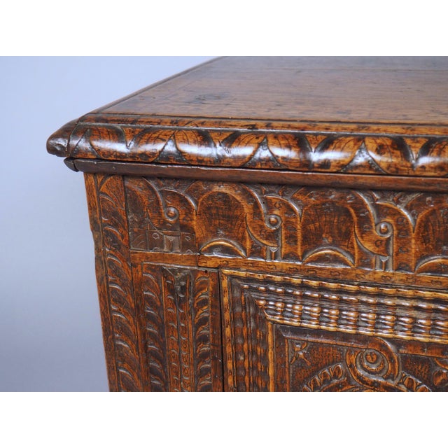 18th Century French Carved Walnut Tabouret Cabinet For Sale - Image 14 of 17