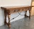 1900 - 1909 Early 20th Century Spanish Fold Out Console Table With Iron Stretcher & 3 Drawer For Sale - Image 5 of 9