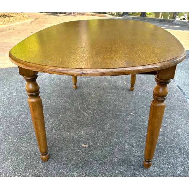 Vintage French Country Oval Dining Table For Sale - Image 4 of 12