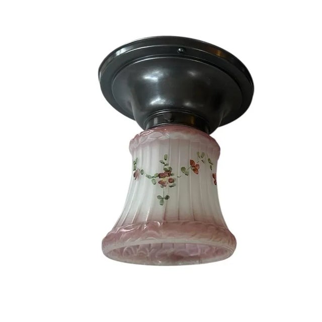 This charming pair of botanical flushmounts will look great in your next cottage! Perfect for a hallway, kitchen, butlers...