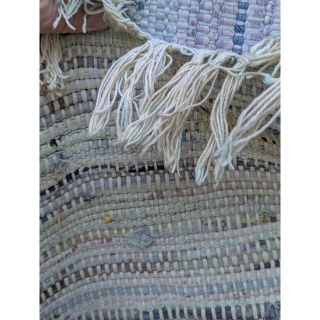 Large Antique American Woven Textile Wall Hanging 5x7 For Sale - Image 14 of 18
