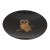 Mid-Century Couroc Black Resin Inlaid "Owl" Plate For Sale