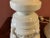 Antique White Late 20th Century Pair of Ceramic Pagoda Lamps For Sale - Image 8 of 15