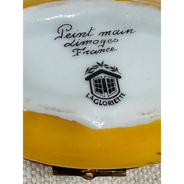 Vintage Oval Limoges Box For Sale - Image 10 of 10