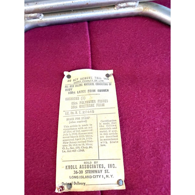 Modern 1966 Eero Saarinen for Knoll Womb Chair w/newer Ottoman Reupholstered For Sale - Image 3 of 17