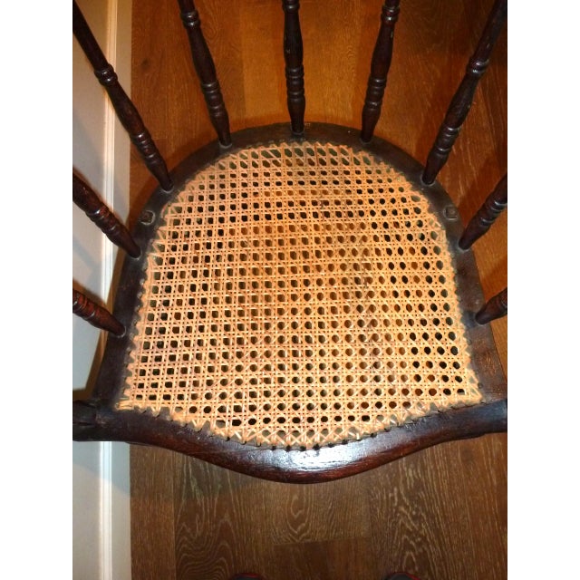 Firehouse Cane Tilting Armchair, Antique For Sale - Image 10 of 12