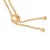 Haus of Brilliance Gold Vermeil Diamond Accent Circle Lariat Bolo Bracelet For Sale - Image 4 of 4