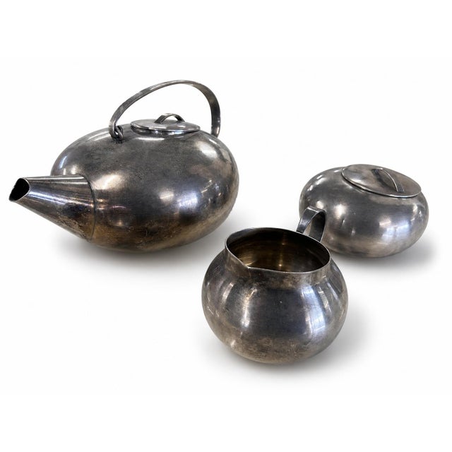 Gallia Tea Set from Christofle, 1970s, Set of 3 For Sale - Image 11 of 11