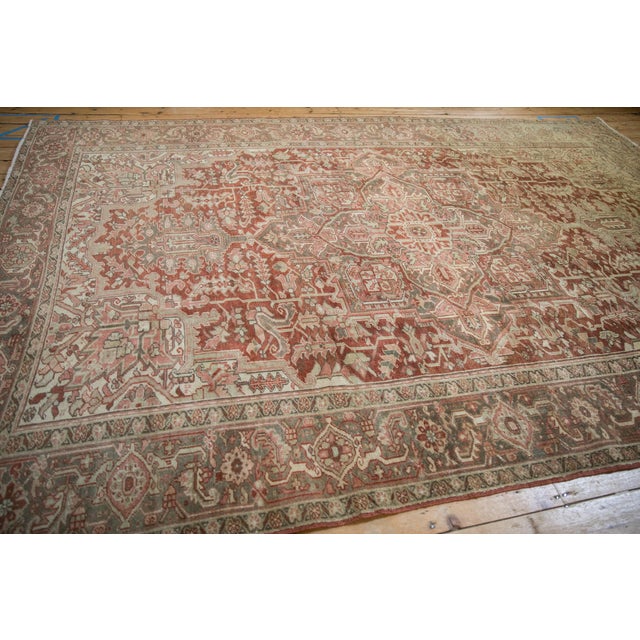 Vintage Distressed Heriz Rug - 8'3" X 12'6" For Sale - Image 14 of 15