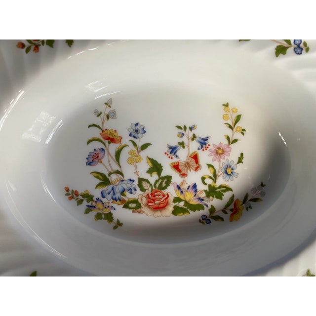 Aynsley "Cottage Garden" Oval Vegetable Bowl For Sale - Image 9 of 12