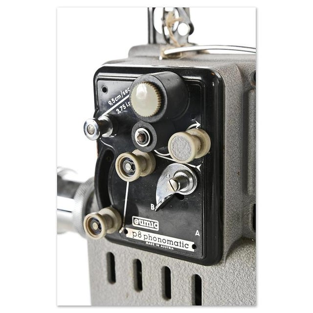 White P8 Projector Transformed Into a Light Fixture from Phonomatic For Sale - Image 8 of 10