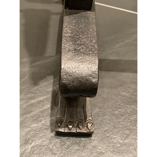 Dragon Chimney Stackers in the style of Gilbert Poillerat, France, 1930s, Set of 2 For Sale - Image 14 of 18