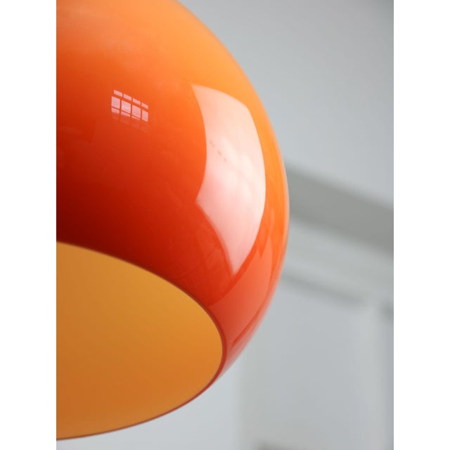 Guzzini Orange Jolly Pendant Lamp by Luigi Massoni for Guzzini, 1970s For Sale - Image 4 of 13