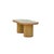 Contemporary Java Dining Table in Tinted Rattan and Imitation Grained Leather by Popus Editions For Sale - Image 3 of 6