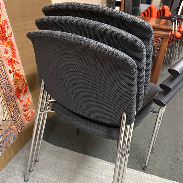 Hightower Modernist Stackable Arm Chair, Orange For Sale - Image 12 of 12
