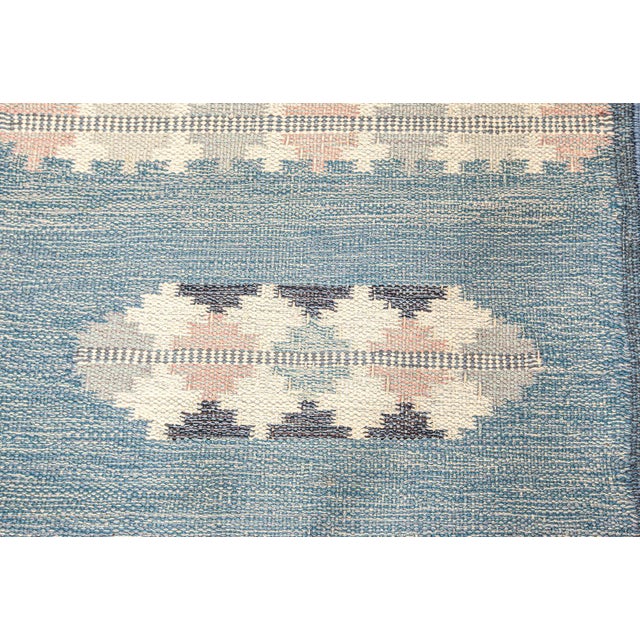 Mid-20th Century Swedish flat woven runner signed by Gitt Granssjo-Carlsson (GG) Size: 2'8" × 8'7" (81 × 261 cm). Color:...