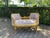1970s French Louis XVI Gilt Beech Pink Damask Settee - 1Pc For Sale - Image 12 of 17