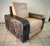 Armani Casa Lounge Chair With Custom Relief Artwork by Lance Kleinsmith Artist Signed, Brutalist Designer Chair For Sale - Image 11 of 11