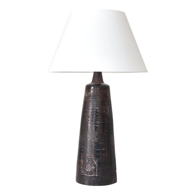 Large Scandinavian Stoneware Lamp from Sejer Keramik, Denmark, 1960s For Sale
