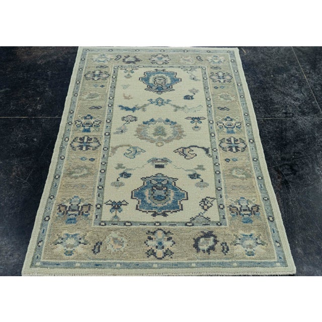 Turkish Oushak Rug 3'x 4'8" #7702 Explore a curated collection of hallway runners, wool rugs, and handmade masterpieces at...
