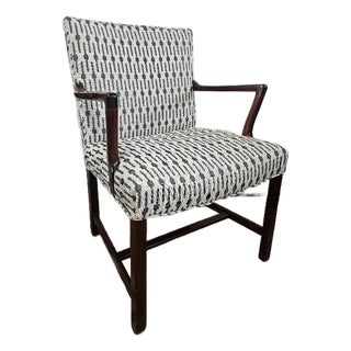 Mid-Century Modern Danish Geometric Accent Armchair For Sale