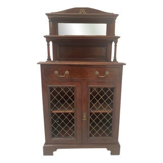 Empire Style Mahogany Cupboard For Sale